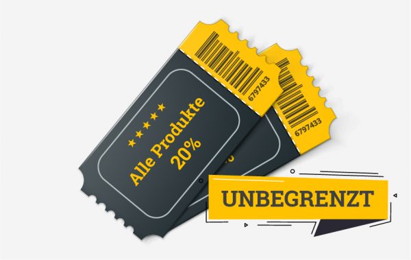 Alle Produkte 20% Rabatt Code (unbegrenzt)