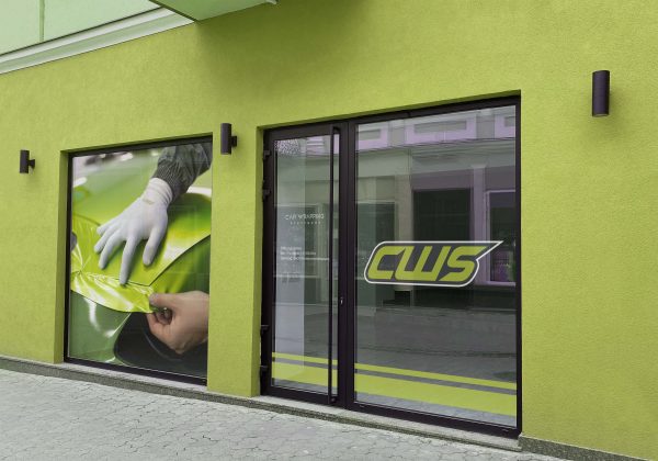 Schaufensterbeklebung
